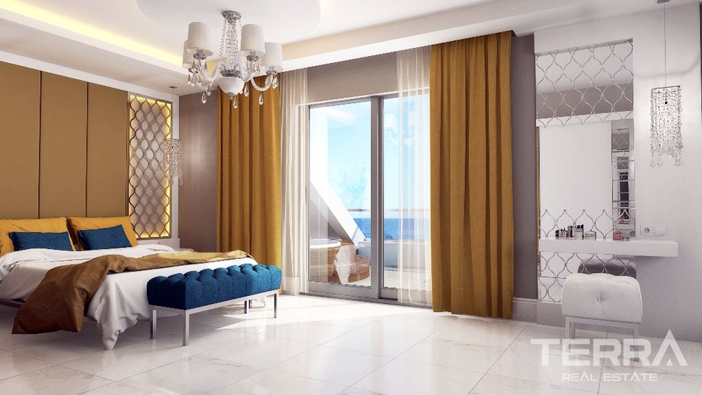 Wohnungen mit großartigem Meerblick zum Verkauf in Kestel, Alanya - 3913