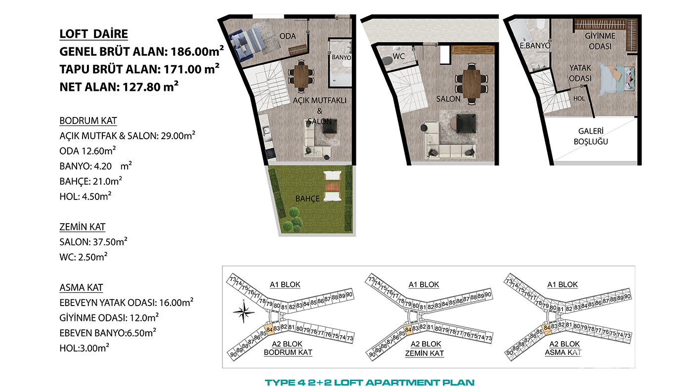 High Living Standarts with Apartments in Tranquil Kepez, Antalya - 87869