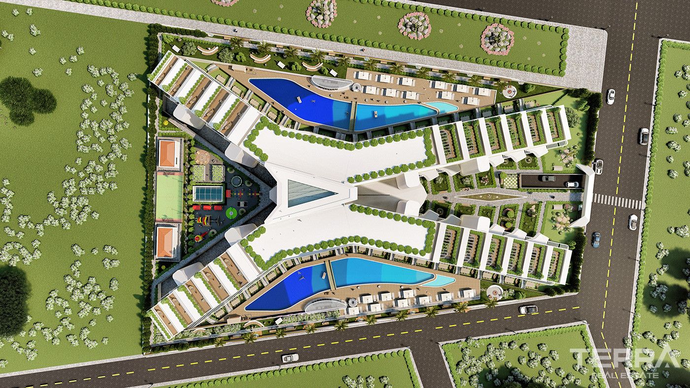 High Living Standarts with Apartments in Tranquil Kepez, Antalya - 87876