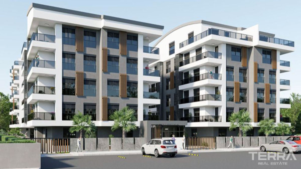 Квартиры в комплексе с крытой парковкой Pera Elite 2 в Анталии