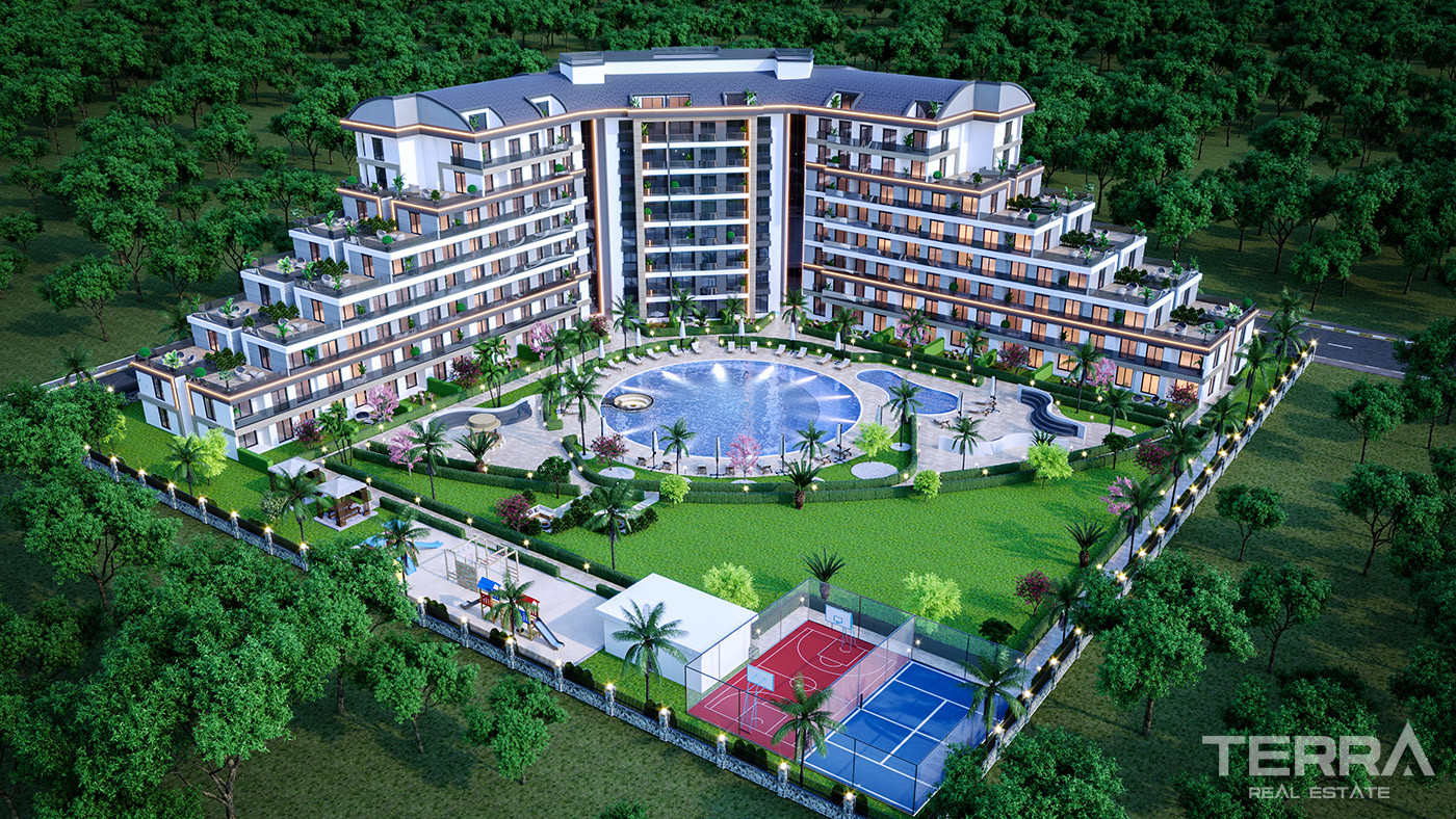 Contemporary Style Apartments in a New Area of Altıntaş, Antalya - 88429
