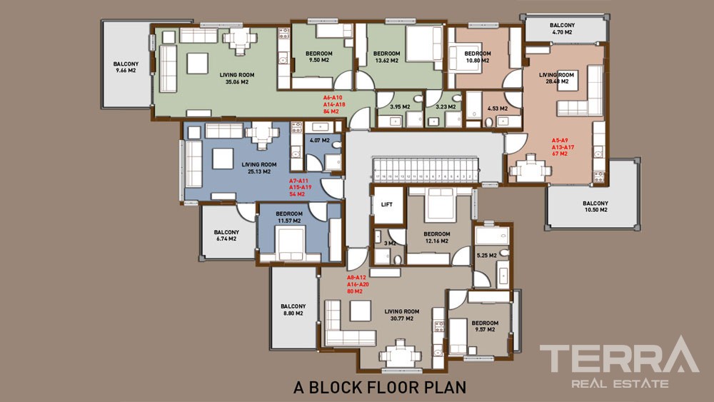 Cosy apartments for sale in popular Oba, Alanya - 3976