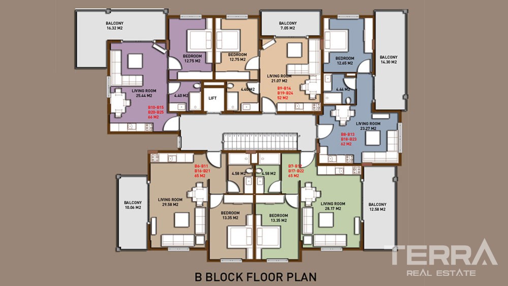 Cosy apartments for sale in popular Oba, Alanya - 3979