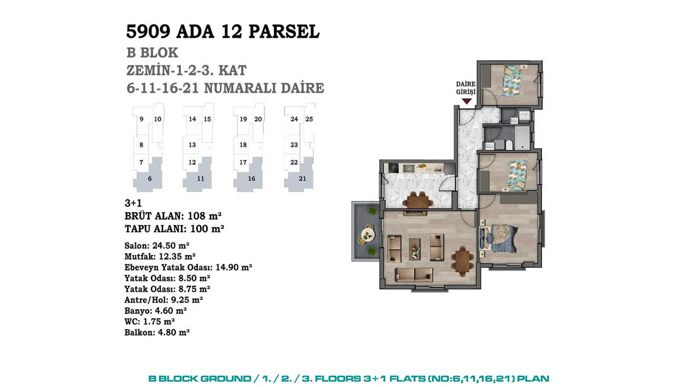 Centrally Located Flats Offering Indoor Car Parking Area in Antalya - 88565