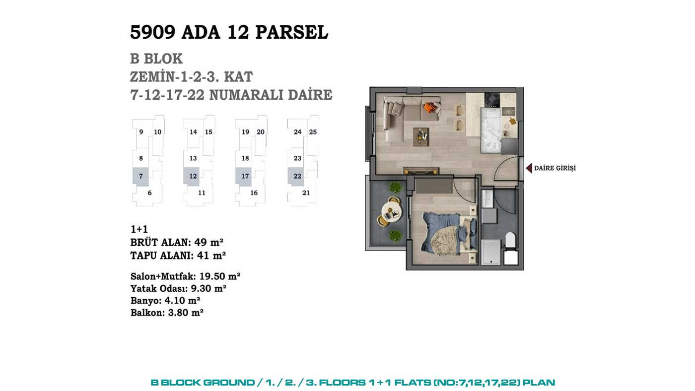 Centrally Located Flats Offering Indoor Car Parking Area in Antalya - 88567