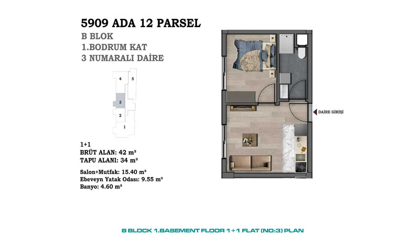Centrally Located Flats Offering Indoor Car Parking Area in Antalya - 88569
