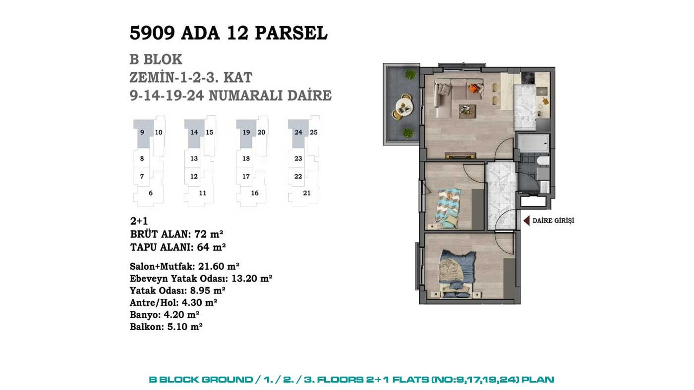 Centrally Located Flats Offering Indoor Car Parking Area in Antalya - 88572