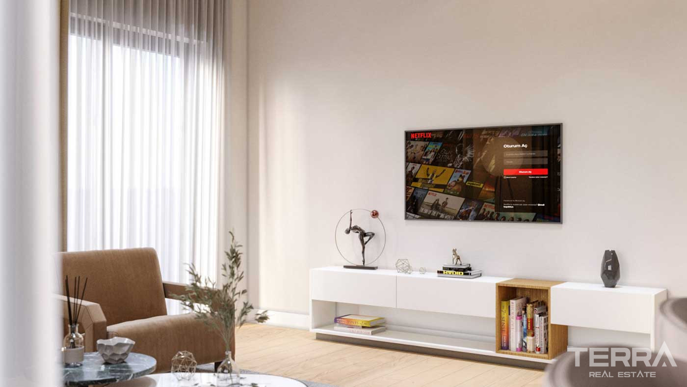 Centrally Located Flats Offering Indoor Car Parking Area in Antalya - 88574