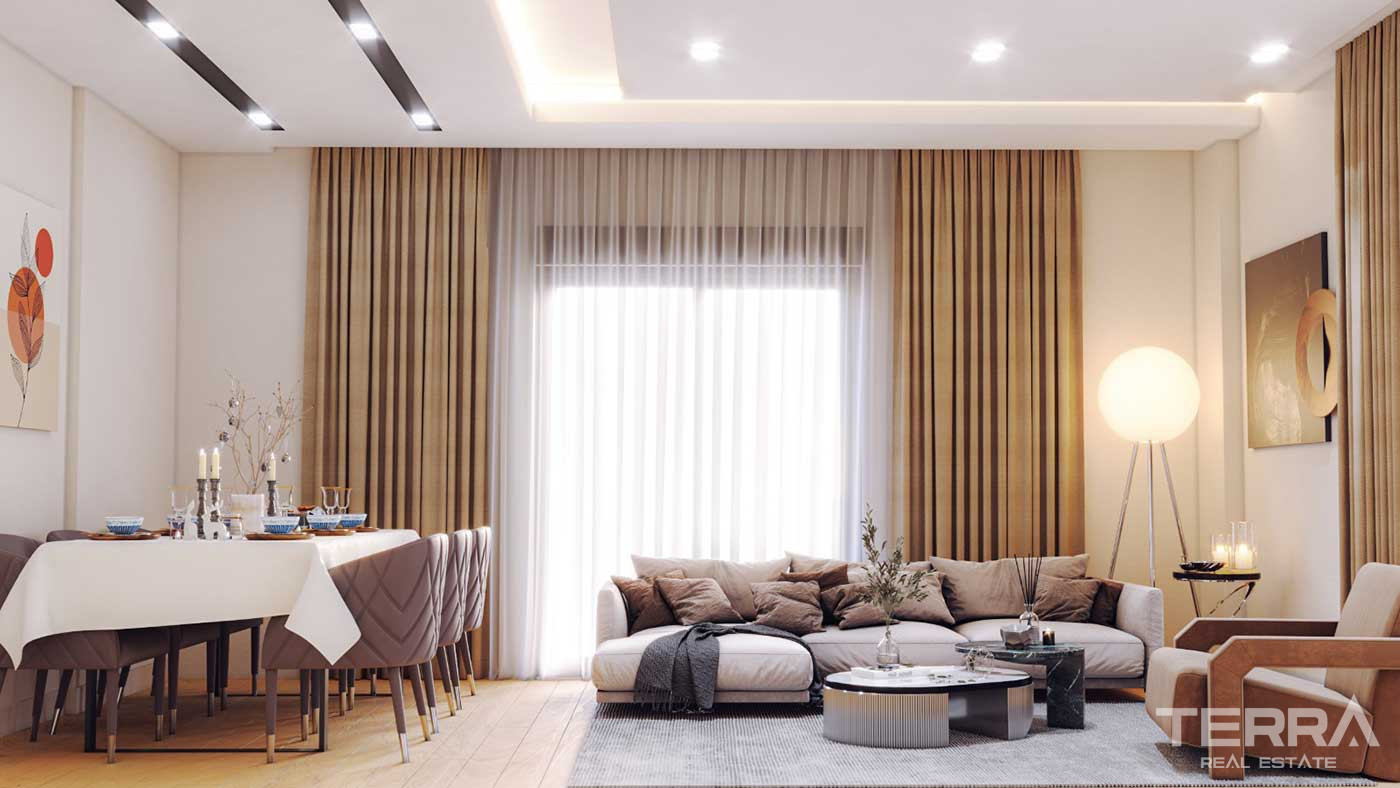 Centrally Located Flats Offering Indoor Car Parking Area in Antalya - 88576