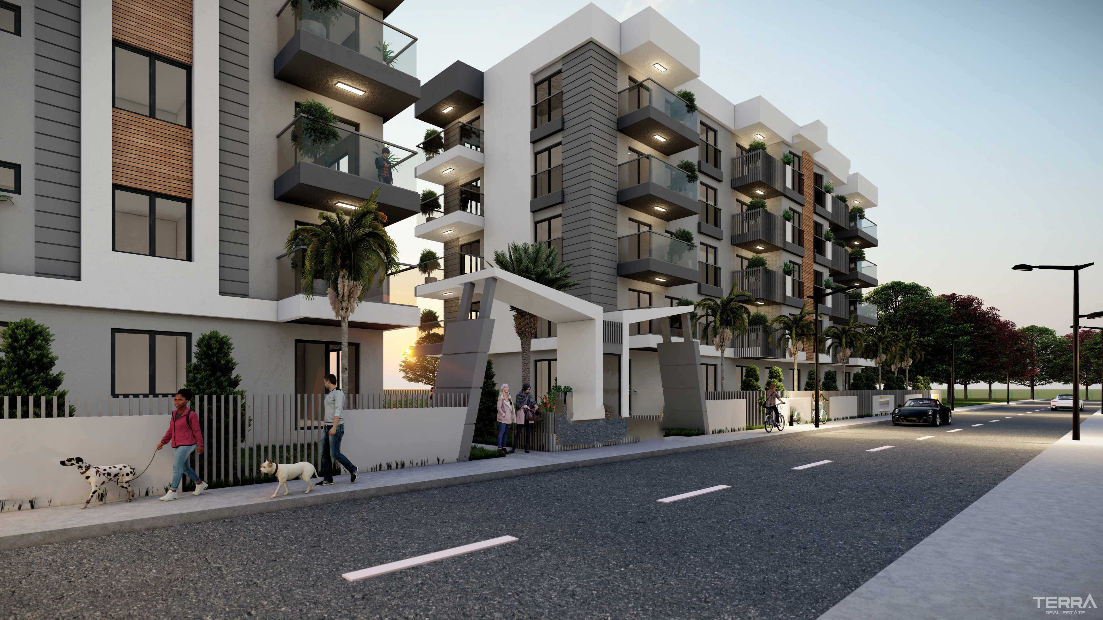Centrally Located Flats Offering Indoor Car Parking Area in Antalya - 88582