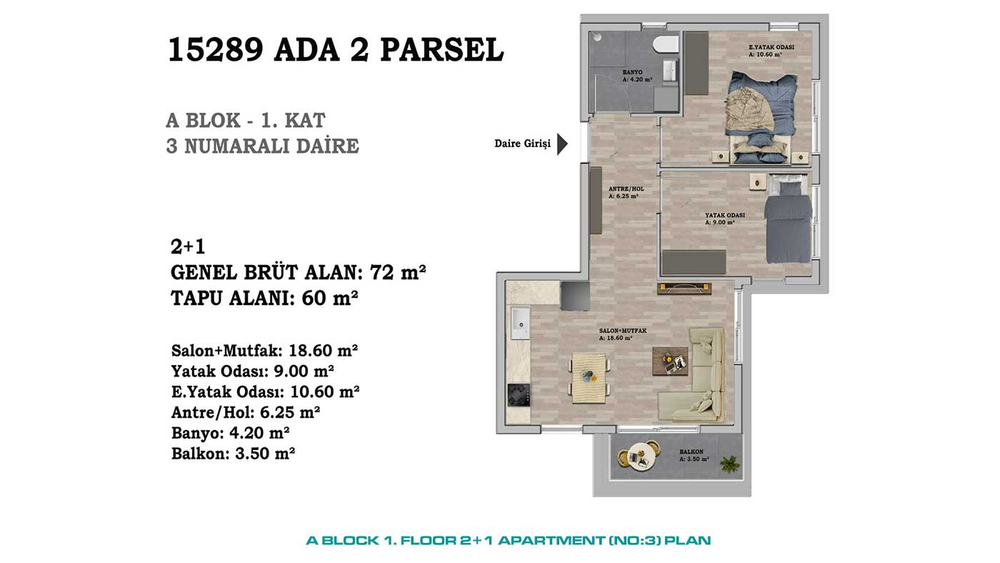 Modern Apartments in Altıntaş, Antalya Offering Comfortable Features - 88817