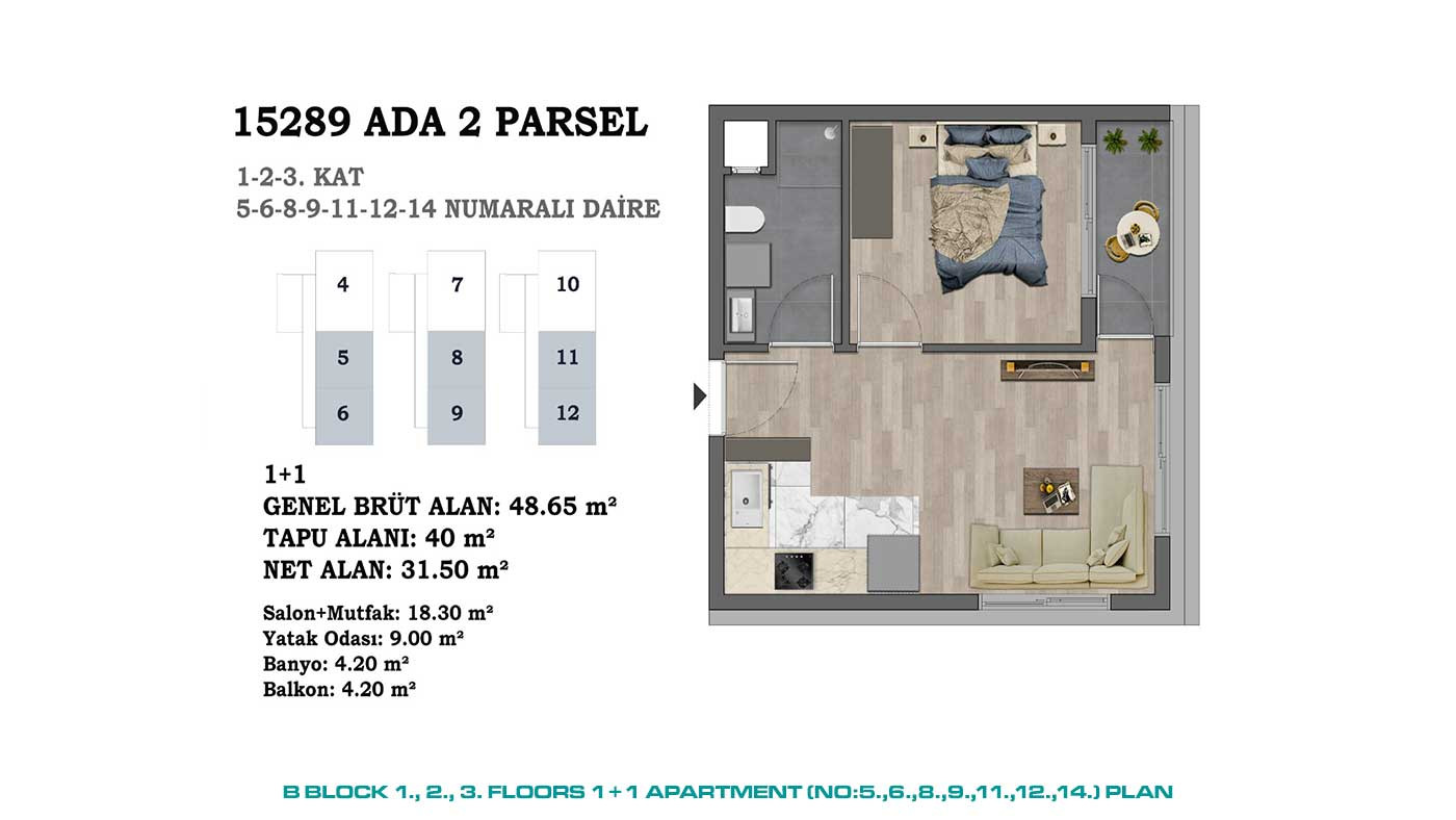 Modern Apartments in Altıntaş, Antalya Offering Comfortable Features - 88822