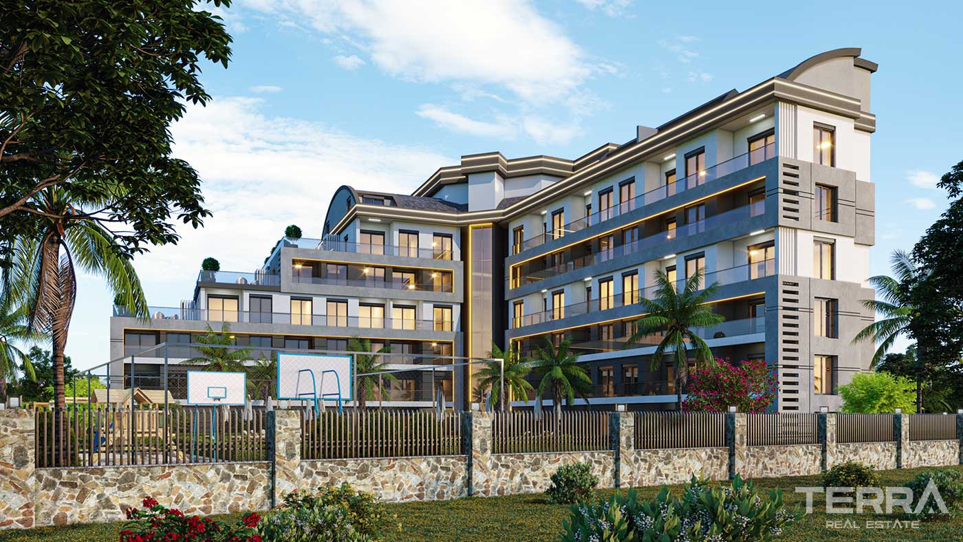 Mehrere soziale Annehmlichkeiten von stilvollen Antalya Apartments in Altıntaş - 88860