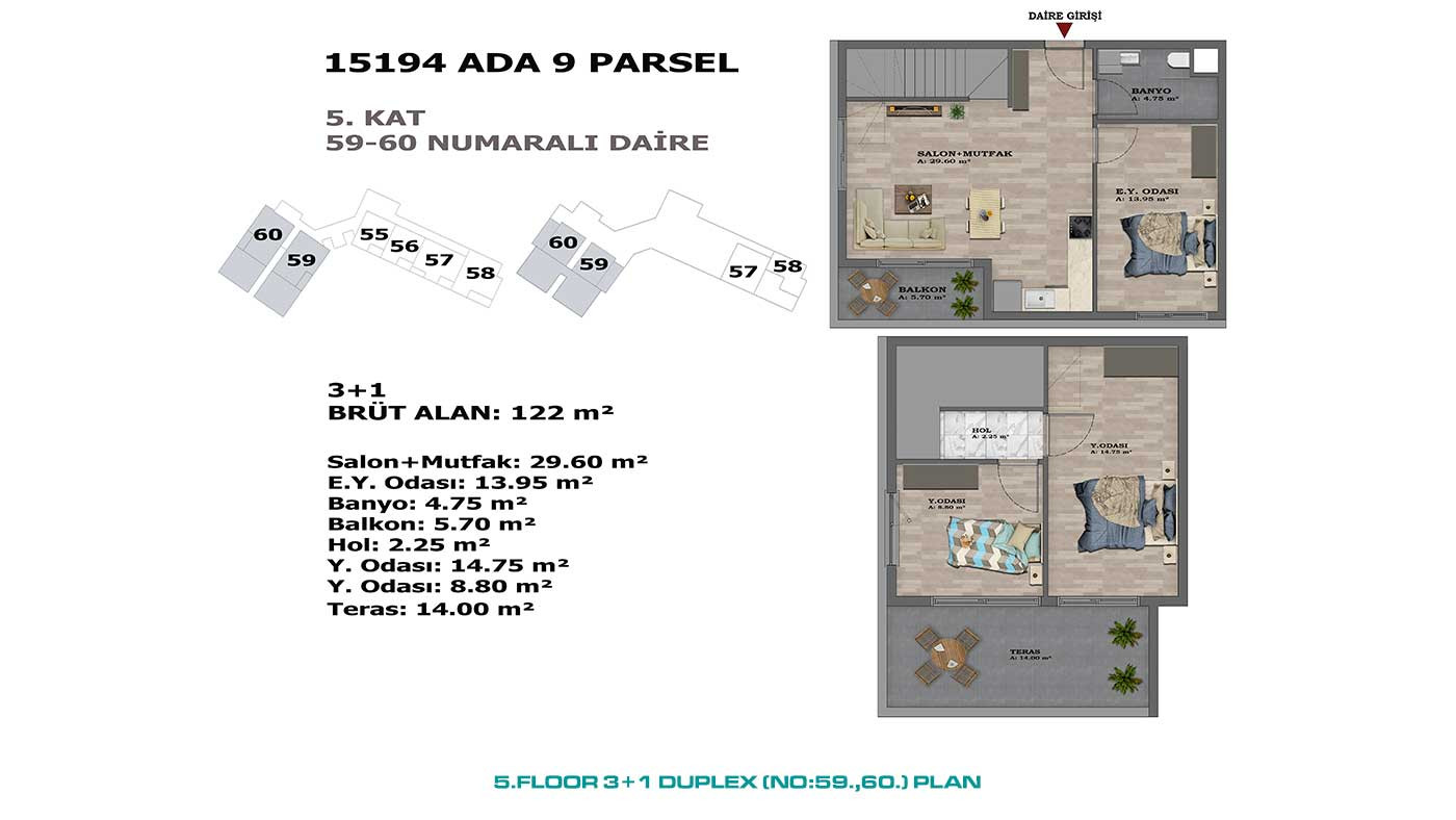 Mehrere soziale Annehmlichkeiten von stilvollen Antalya Apartments in Altıntaş - 88882