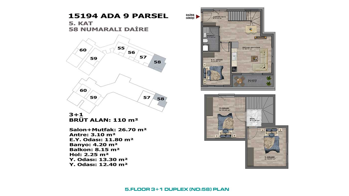 Mehrere soziale Annehmlichkeiten von stilvollen Antalya Apartments in Altıntaş - 88883