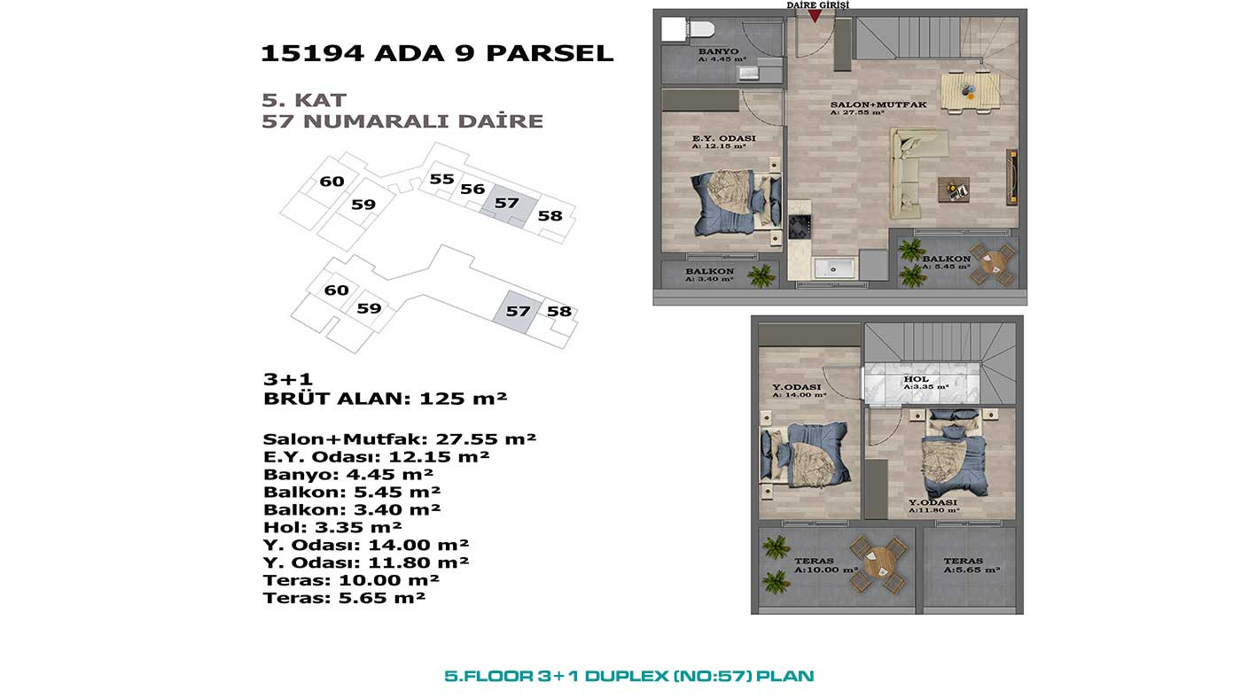 Mehrere soziale Annehmlichkeiten von stilvollen Antalya Apartments in Altıntaş - 88884