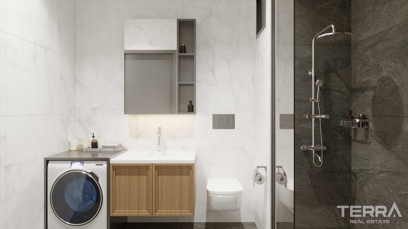 Mehrere soziale Annehmlichkeiten von stilvollen Antalya Apartments in Altıntaş - 88885