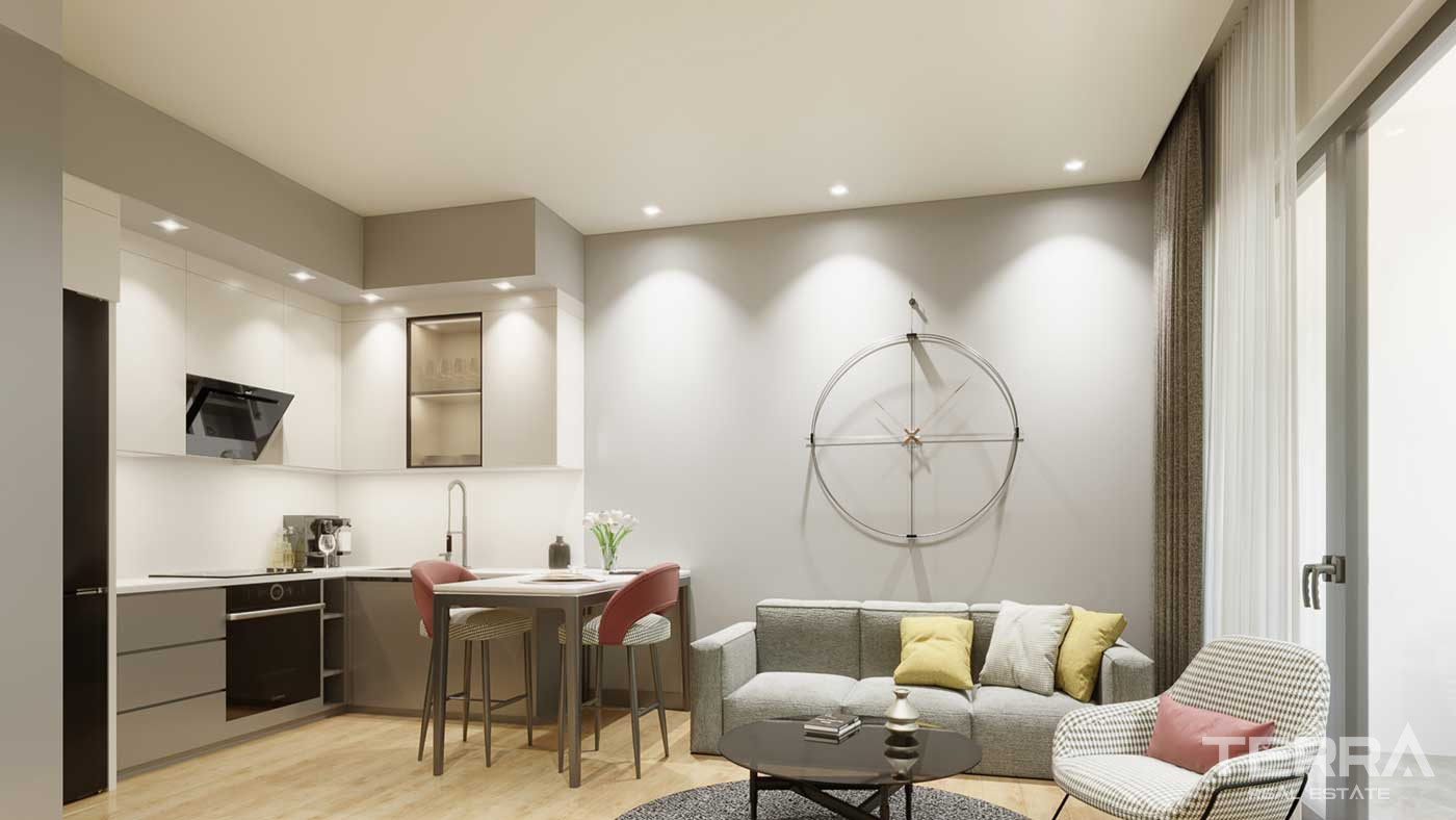 Mehrere soziale Annehmlichkeiten von stilvollen Antalya Apartments in Altıntaş - 88890
