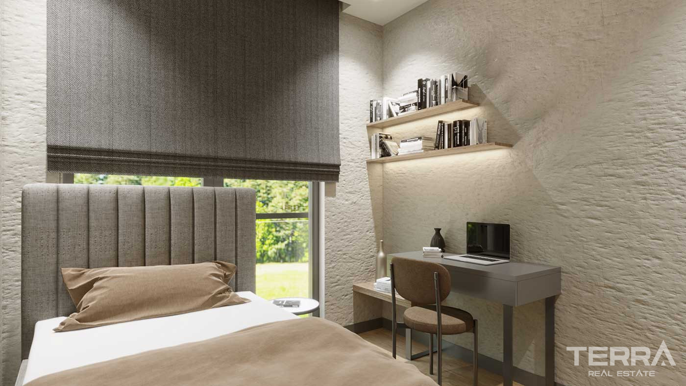 Mehrere soziale Annehmlichkeiten von stilvollen Antalya Apartments in Altıntaş - 88892