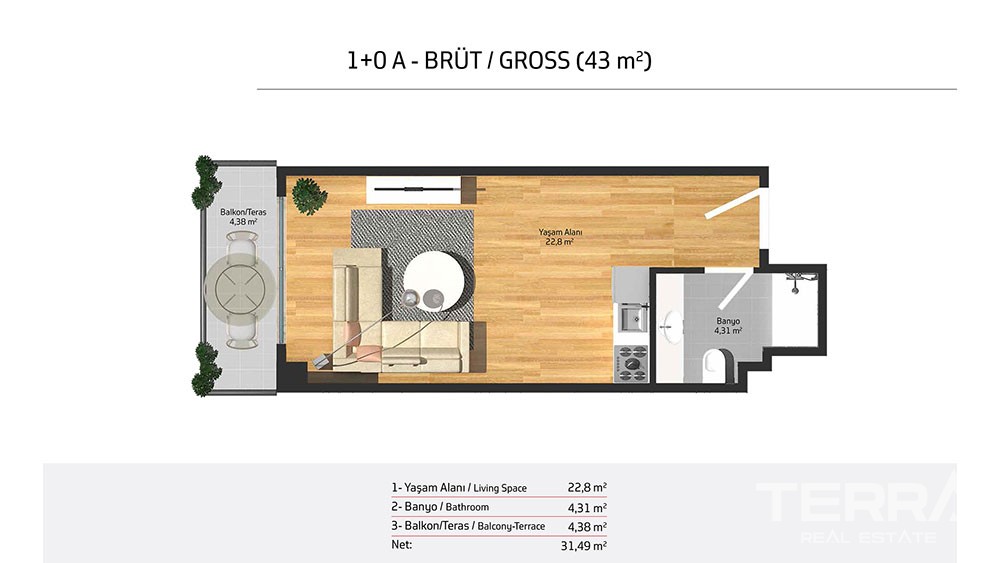 Luxuswohnungen zu verkaufen in Zentral Beylikdüzü, Istanbul - 4003