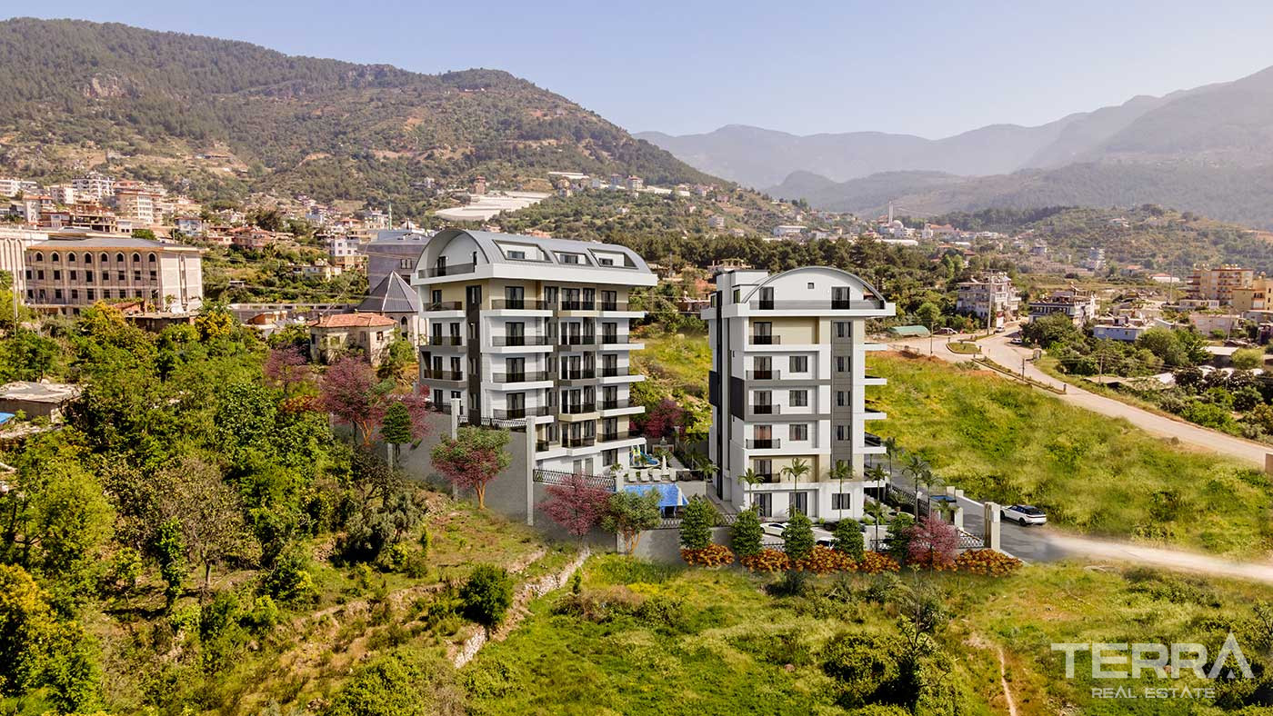 Newest Cozy Flats for Sale in Çıplaklı, Alanya - 89098
