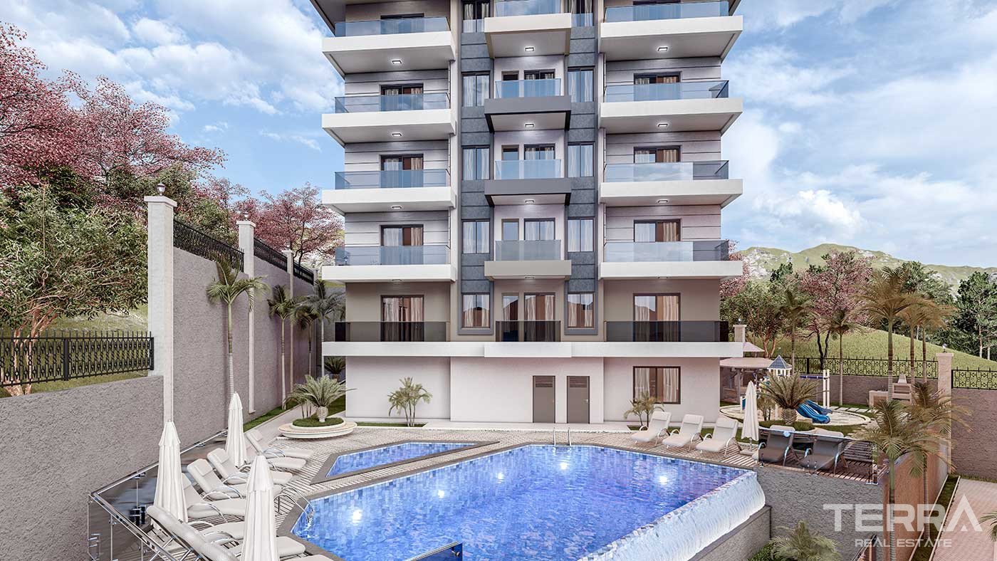 Newest Cozy Flats for Sale in Çıplaklı, Alanya - 89101