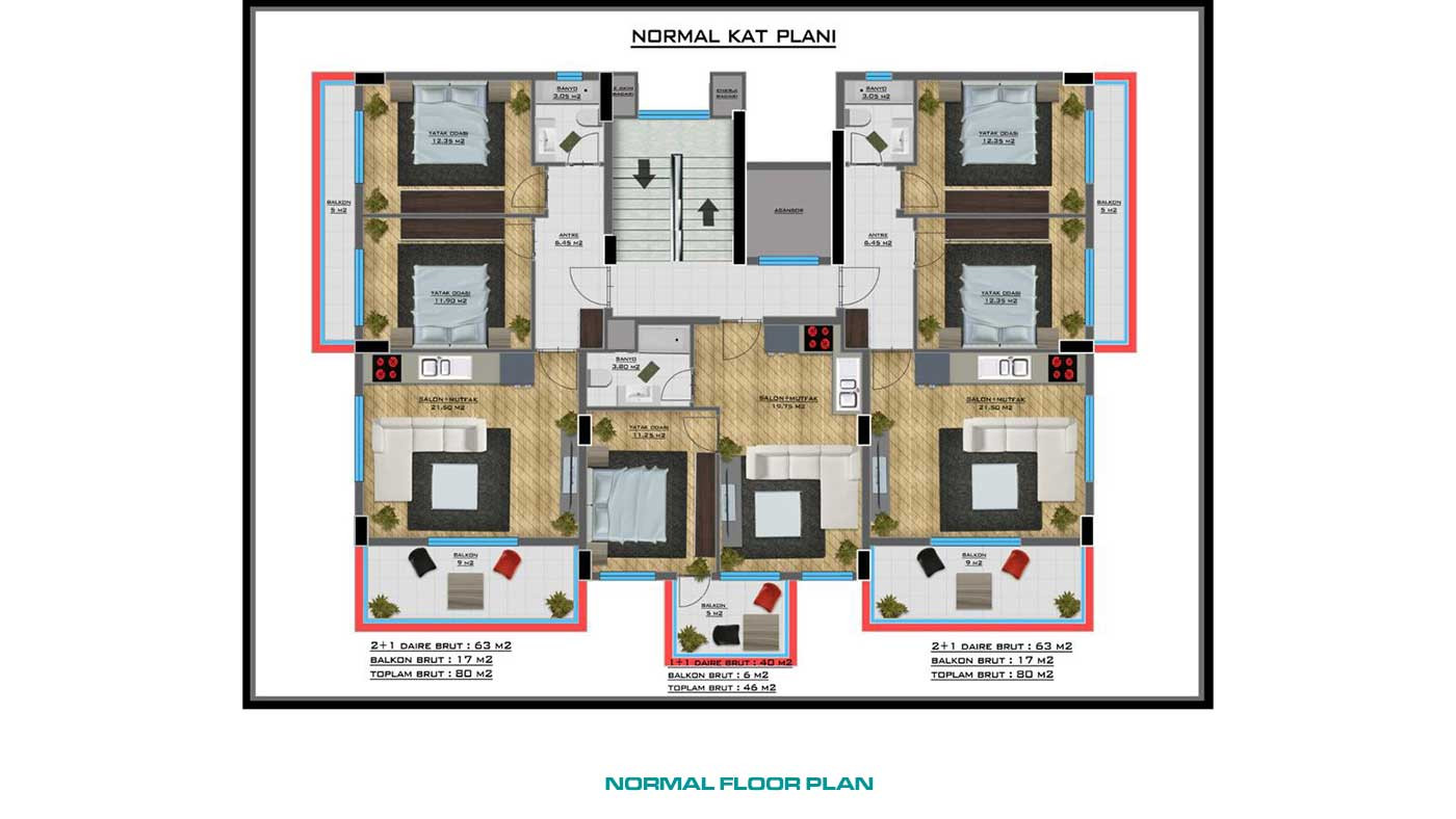 Newest Cozy Flats for Sale in Çıplaklı, Alanya - 89106