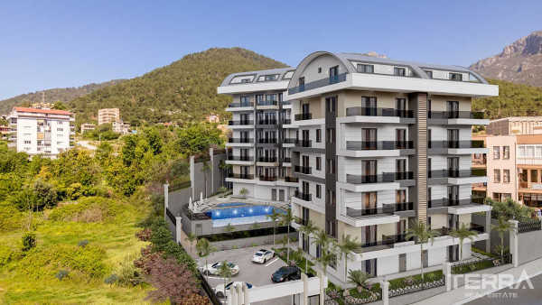 Neueste gemütliche Wohnungen zum Verkauf in Çıplaklı, Alanya