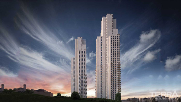 Sea View Apartments for Sale in İstanbul, Şişli - Anthill Residence