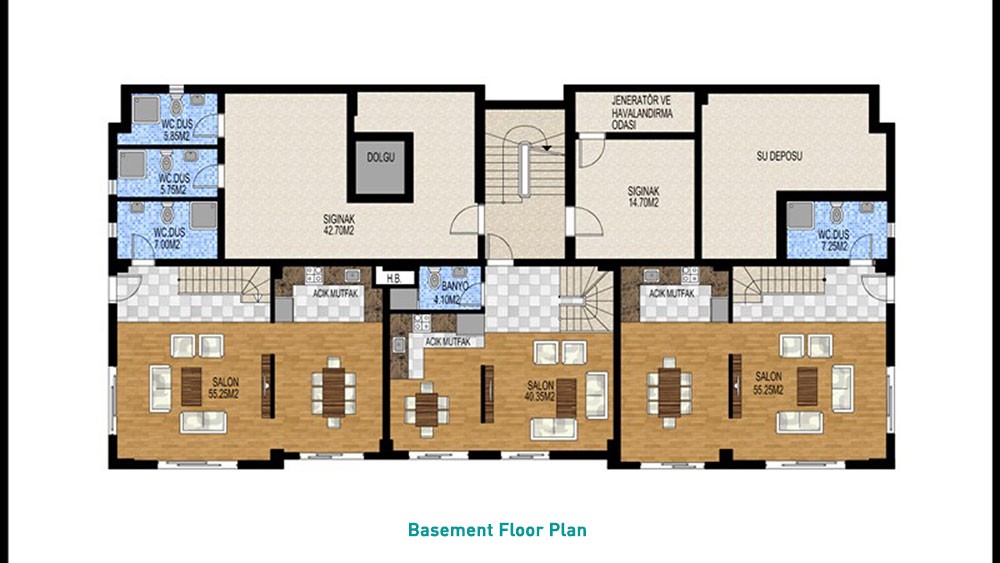 Stylish apartments for sale in Antalya - 4219