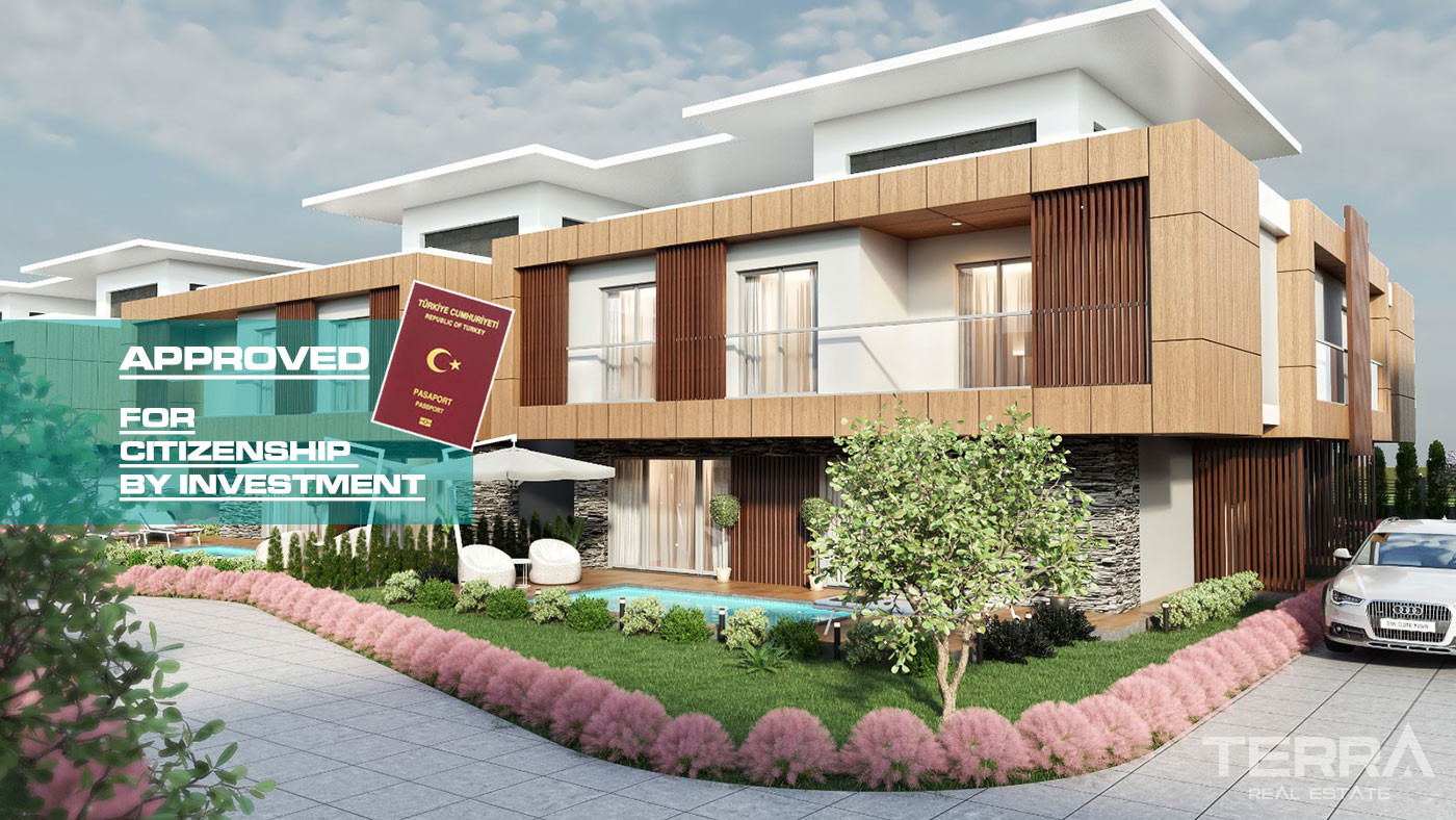 Peaceful Living Areas from Chic 4+1 Villas in İstanbul, Silivri