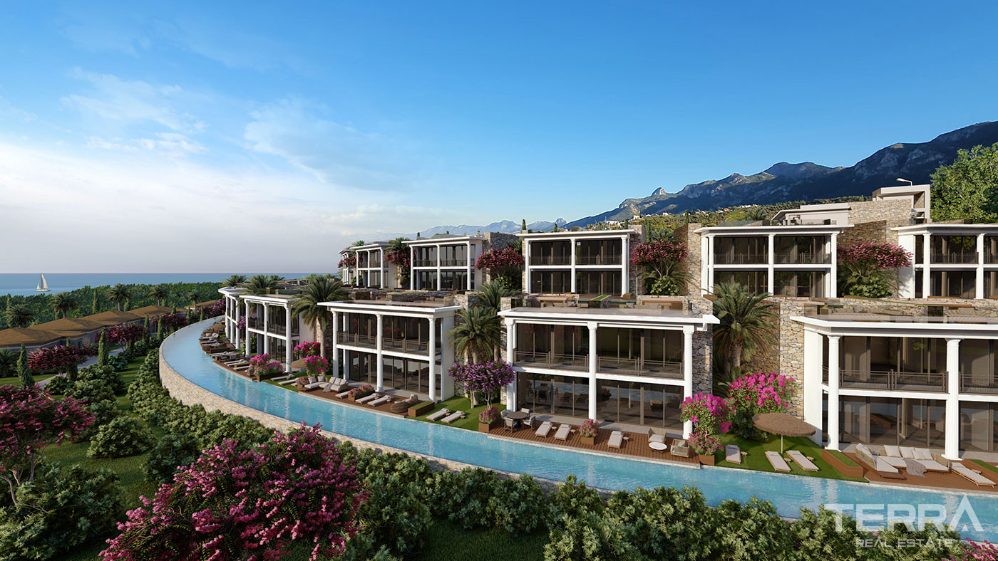 Apartamenty nad morzem w kompleksie z prywatną plażą na Cyprze