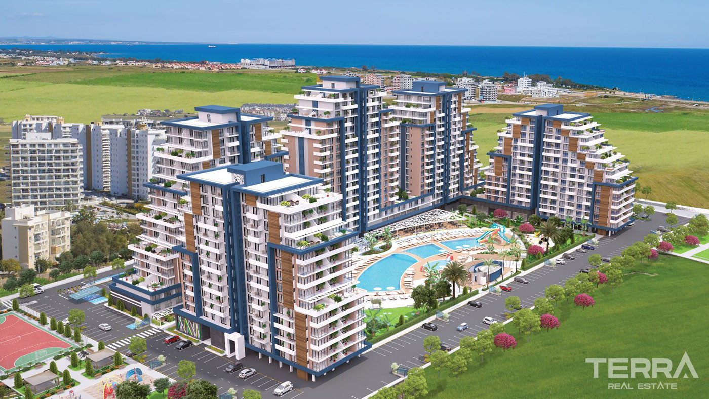 Luxe Cyprus Flats with Sea and Nature Views in Yeni İskele, Famagusta