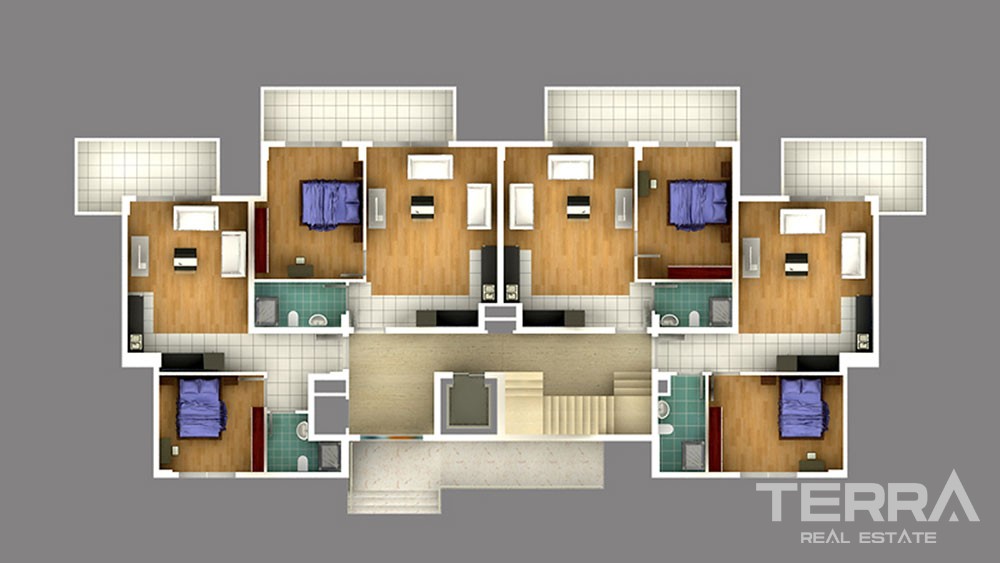 Bright apartments for sale in Antalya - 4262