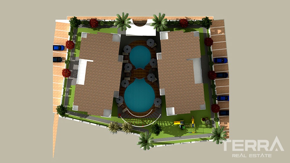Bright apartments for sale in Antalya - 4266