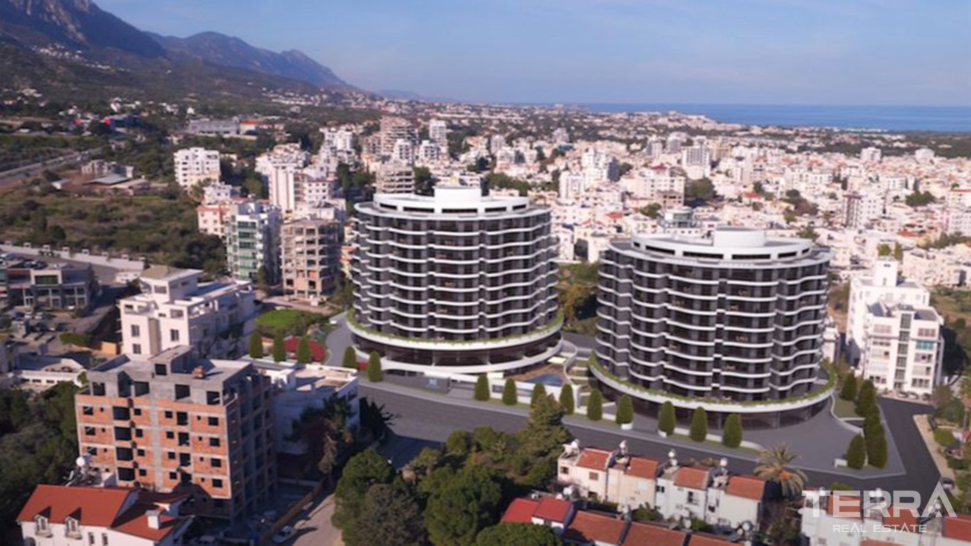 Wyjątkowo zaprojektowany kompleks oferujący apartamenty z widokiem na morze na Cyprze