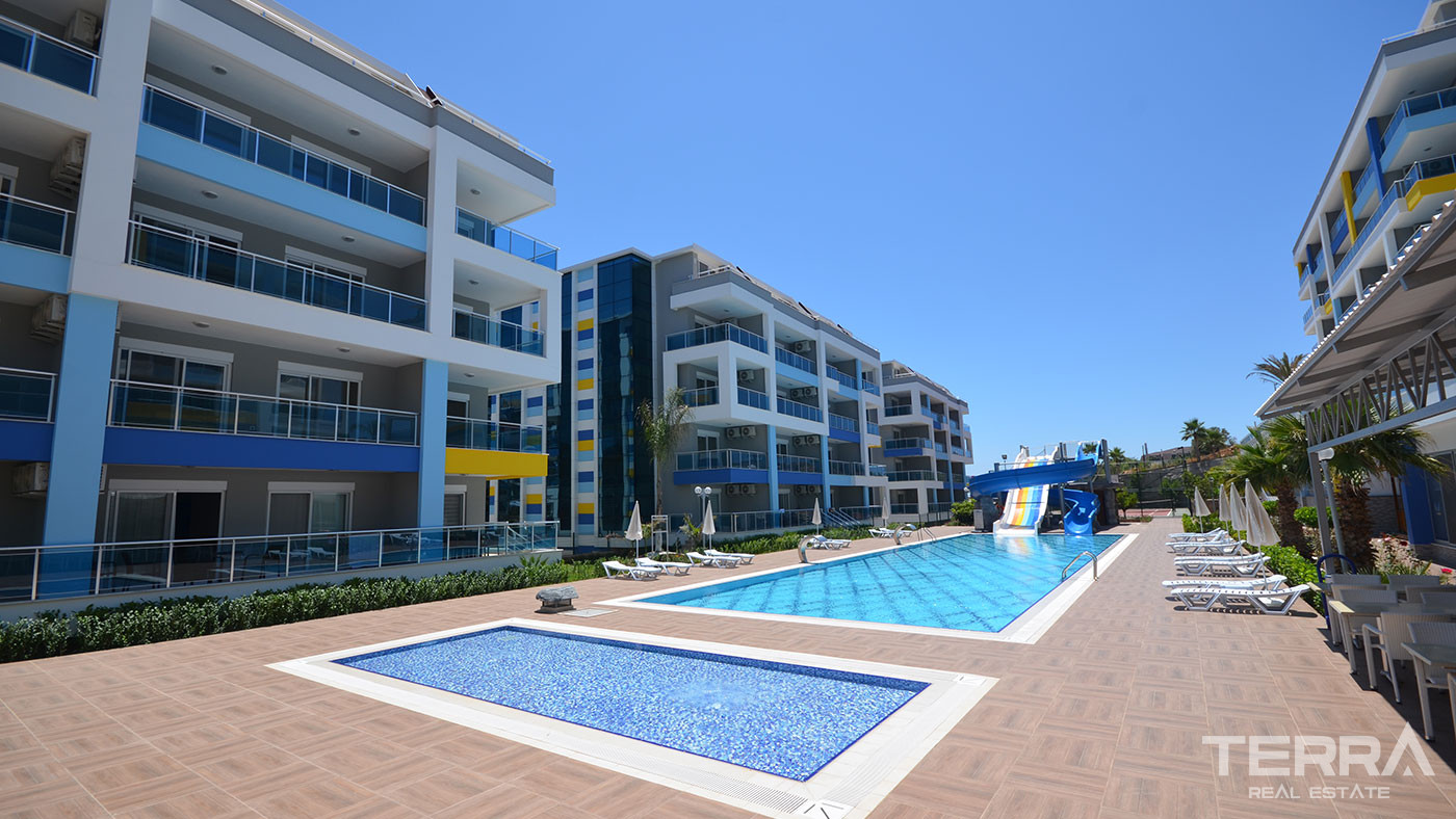 Inviting 2+1 Resale Flat with Access to the Garden in Kestel, Alanya