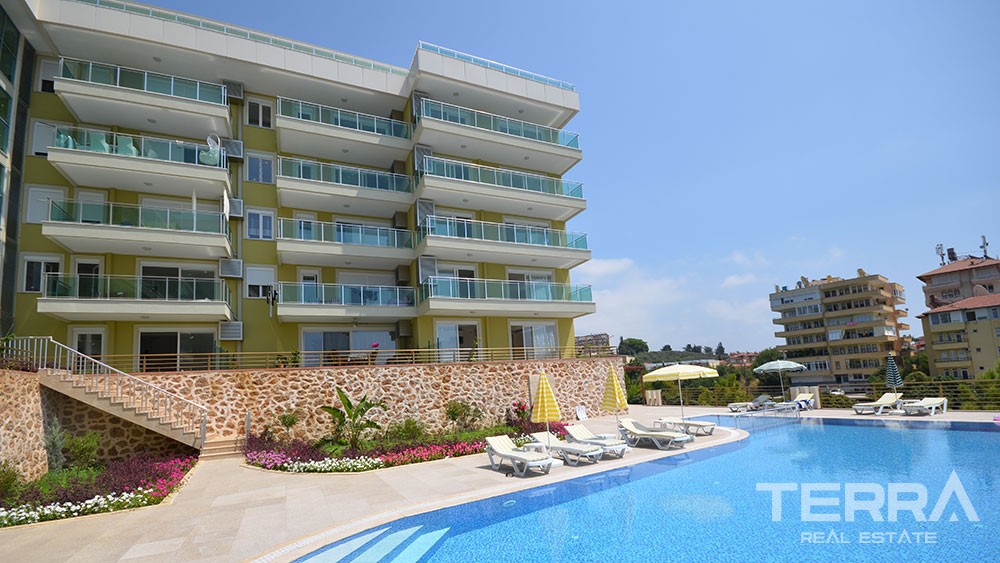 Sea view apartments on a hilltop in Kestel Alanya - 4419