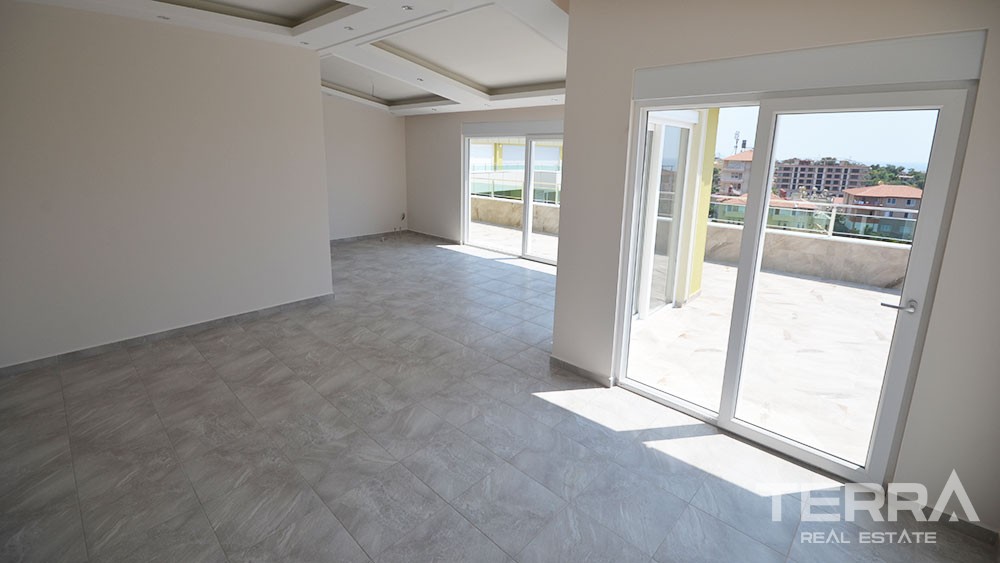 Sea view apartments on a hilltop in Kestel Alanya - 4422