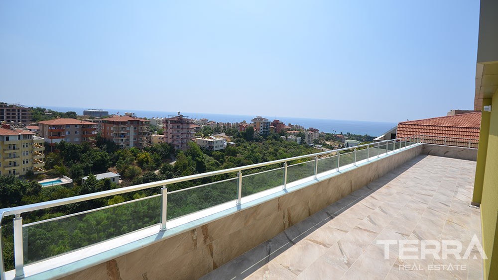 Sea view apartments on a hilltop in Kestel Alanya - 4430