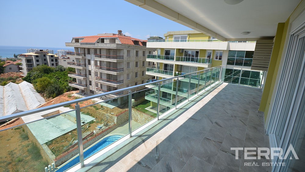 Sea view apartments on a hilltop in Kestel Alanya - 4440