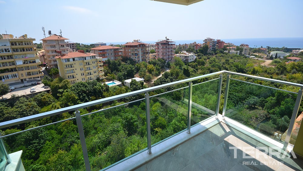 Sea view apartments on a hilltop in Kestel Alanya - 4442
