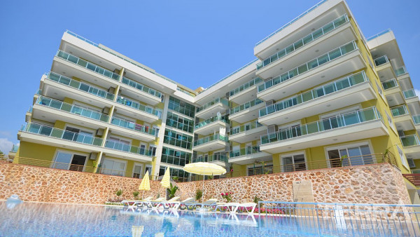 Meerblick Apartments auf einem Hügel in Kestel, Alanya