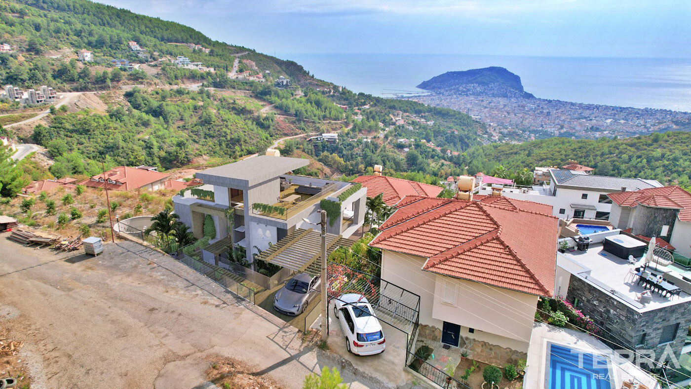 Premium Lifestyle From Sea View Villa with a Pool in Bektaş, Alanya - 96119