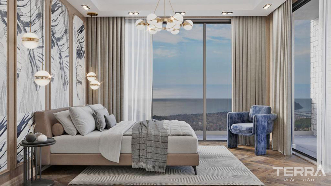 Premium Lifestyle From Sea View Villa with a Pool in Bektaş, Alanya - 96125