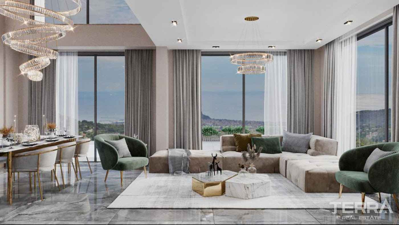 Premium Lifestyle From Sea View Villa with a Pool in Bektaş, Alanya - 96138