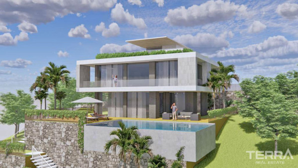 Eksklusiv Havudsigt Villa med Pool i Bektaş, Alanya, Tyrkiet