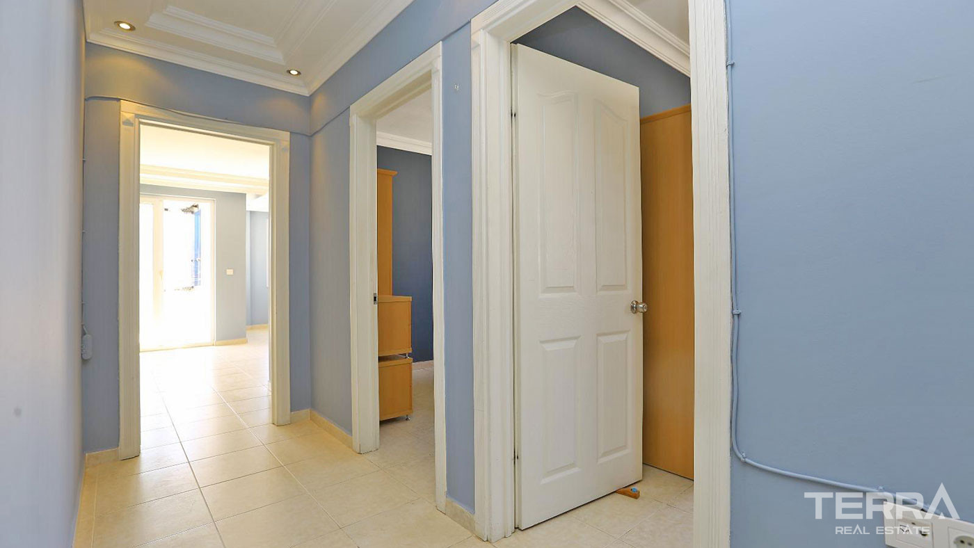 Apartament 2+1 z widokiem na morze i zamek w doskonałej lokalizacji w centrum Alanyi - 96444