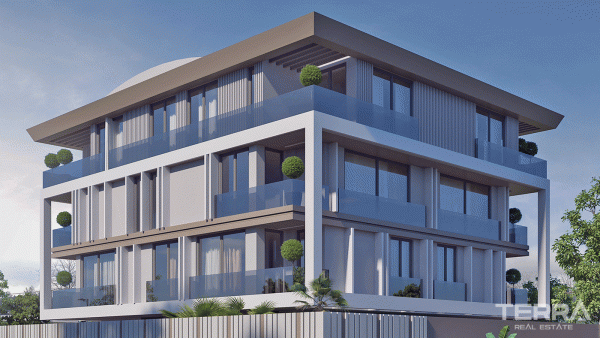 Apartamenty typu boutique w kompleksie 400 m od plaży w Lara, Antalya