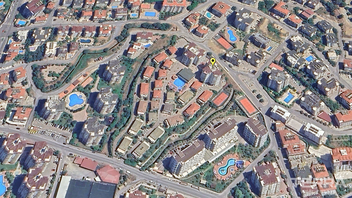 Apartament na sprzedaż w Utopia Residence, Alanya z widokiem na zamek i morze - 97808